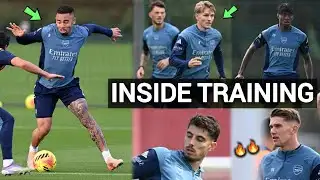 Odegaard, Jesus, Gyokeres, Havertz & Madueke Back in TRAINING During Intl Break🔥| INSIDE TRAINING 