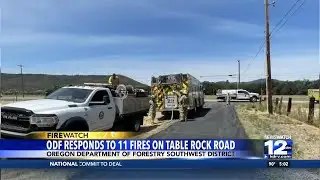 ODF responds to 11 fires on Table Rock Rd
