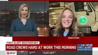 ODOT crews hard at work Friday morning