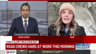 ODOT crews hard at work Friday morning