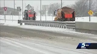 ODOT crews making sure roads stay clear for morning commute