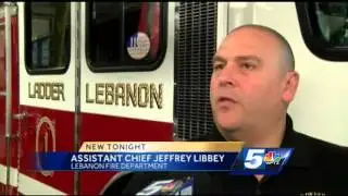 Off-duty firefighter puts out flames in own building