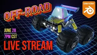 OFF-ROAD Live Stream | Vehicle Rigging and Animation in Blender