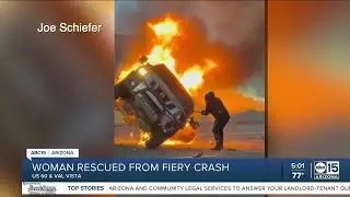 Officer, firefighter, good Samaritans help rescue woman in US 60 crash