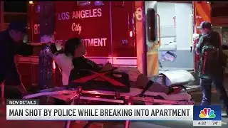 Officer shoot a man breaking into Winnetka apartment, LAPD says