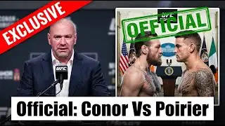 “OFFICIAL” — Dana White ANNOUNCE Conor McGregor VS Dustin Poirier For White House Event!!