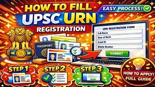 OFFICIAL notice 📌 -UPSC URN Registration full Process | UPSC CSE BIG Changes 2026 🔥