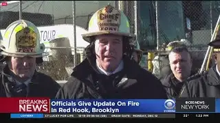 Officials provide update on fire in Red Hook, Brooklyn