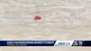 Officials searching lake for 2 missing Indiana University students