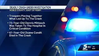 OHP: 1 dead, another critical after Noble County crash