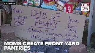 Oklahoma moms create front yard food pantries to combat hunger