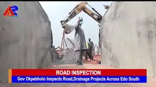  Okpebholo Inspects Road, Drainage Projects Across Edo South
