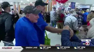 Old Glory Honor Flight Mission 78 returns to Appleton International Airport