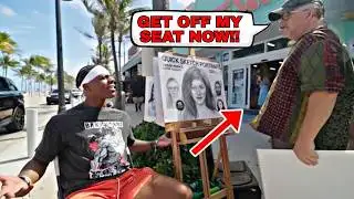 Old Man Instantly Regrets Trying To Draw iShowSpeed😂💀