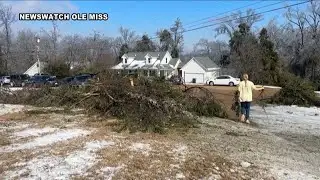 Ole Miss students volunteer for Oxford storm cleanup