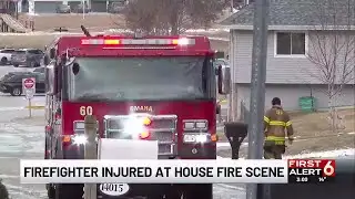 Omaha firefighter injured, chickens OK after coop fire
