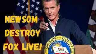 OMG! Gavin Newsom SHUTS DOWN Fox News LIVE!