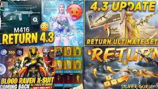  😱OMG M416 GLACIER RETURN IN CLASSIC CRATE ⚡& X-Suit Return🔥