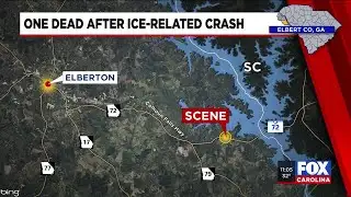 One dead after ice-related crash, officials say