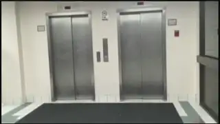One elevator fixed in apartment building