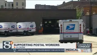 One local lawmaker is showing his support for postal service workers