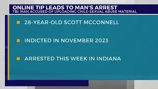 Online tip leads to man