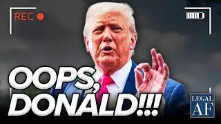 OOPS! Trump DOJ Lets IT SLIP as Trump SCRAMBLES