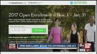 Open enrollment begins for affordable care act