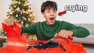 Opening his Dream Christmas Present