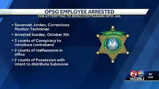 OPSO employee arrested for contraband