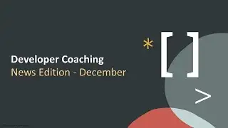 Oracle Developer Coaching: December News Edition