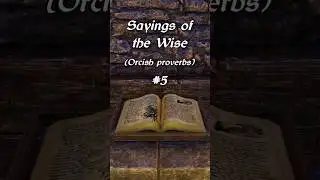 Orc Strength Alone 🎭 "Sayings of the Wise" No. 5 | Dramatized Elder Scrolls Lore