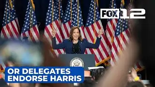 Oregon Democratic delegates unanimously vote to endorse Harris