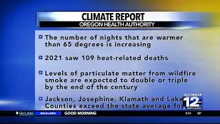 Oregon Health Authority releases climate report