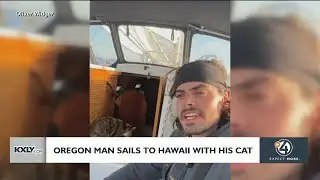 Oregon man sails to Hawaii with his cat
