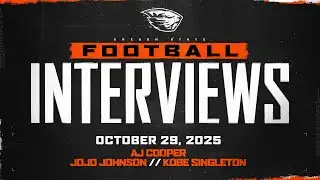 Oregon State Football Interviews: October 29, 2025