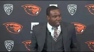 Oregon State introduces new football coach JaMarcus Shephard