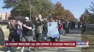 OU student protesters call for support of assistant professor