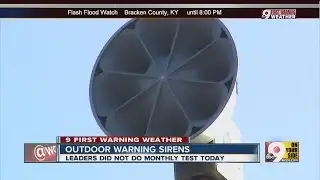 Outdoor warning sirens