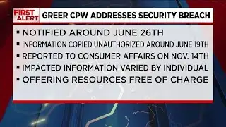 Over 14K residents impacted by security breach at Greer Commission Public Works