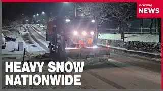 Over 7 centimeters of snowfall overnight in metropolitan area