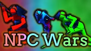 Overgrowth | Active Euphoria Ragdoll Physics & NPC Wars #12 | Colorful Knight 🌈