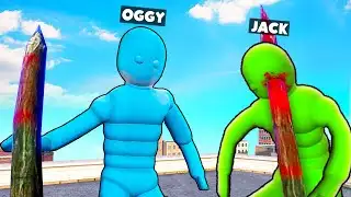 Overgrowth: Npc Wars Ragdoll Fight Between Oggy And Jack