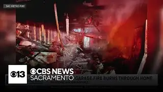Overnight garage fire burns through Orangevale home