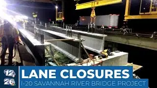 Overnight lane closures continue for I-20 bridge project