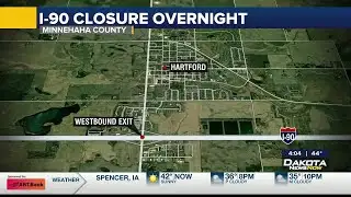 Overnight lane closures planned at I-90 Exit 387