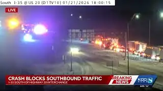 Overturned semis, winter weather slow traffic in central Iowa Wednesday