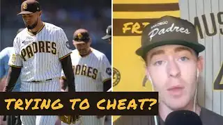 Padres reliever Robert Suarez ejected after sticky substance check