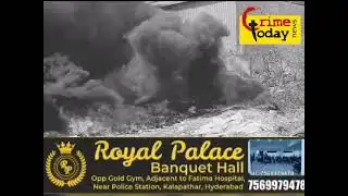 pahadi shareef road par scrap gowdan mein lagi aag