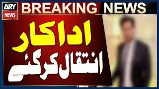 Pakistan Famous Actor died - Breaking News